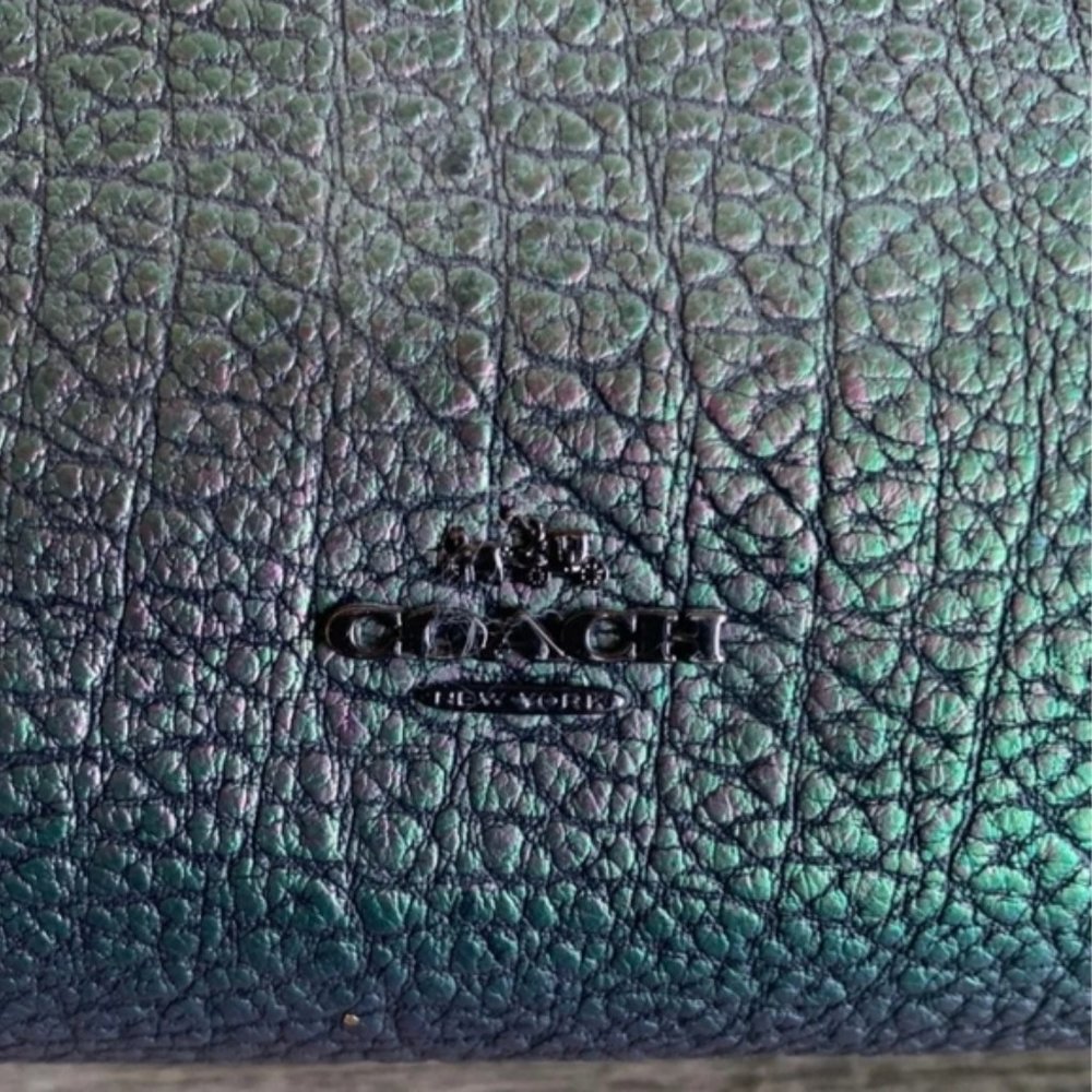 RARE!!! 🦄LARGE🦄 COACH MERCER 30 HOLOGRAM OIL-SLICK MERMAID SATCHEL - Picture 13 of 14